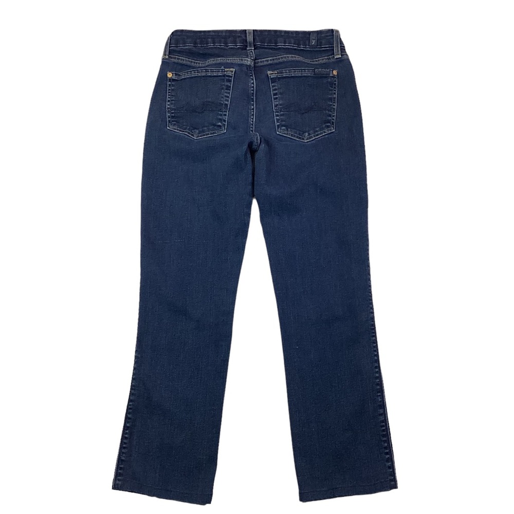 7 For All Mankind Kimmie Straight Leg Jeans Like New Cropped - Picture 2 of 9